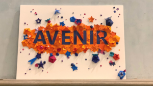 Fresque en origami de Laure Devenelle