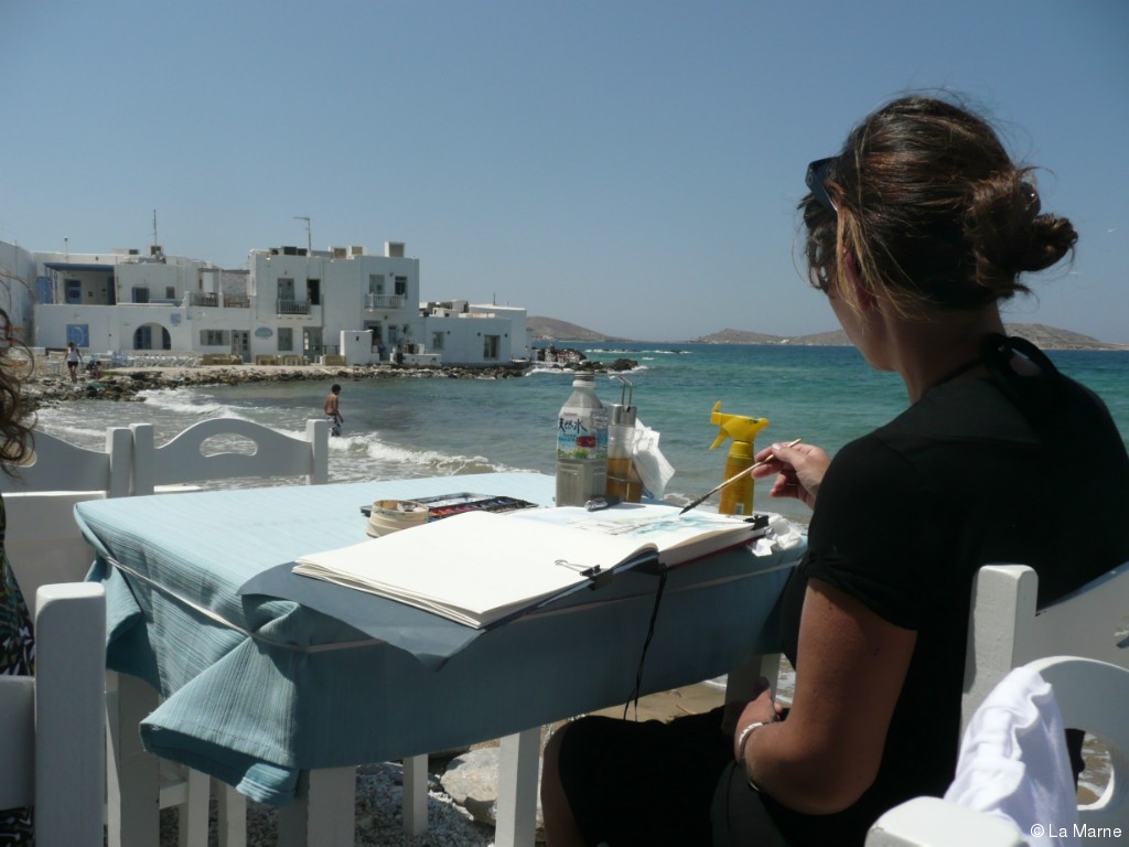 Aquarelle carnet de voyage