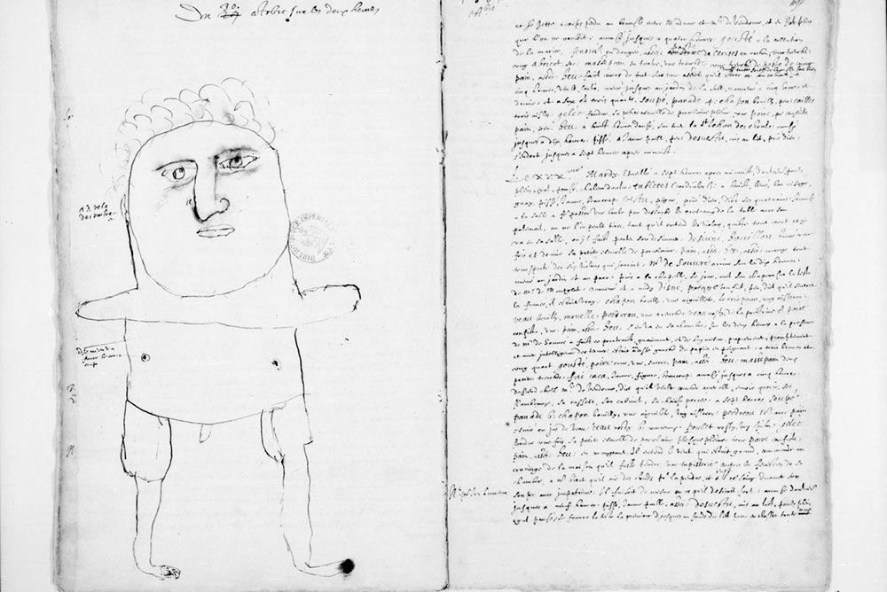 Dessin de la main de Louis XIII