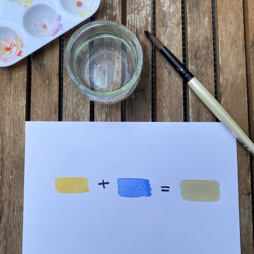 ternir les couleurs aquarelle