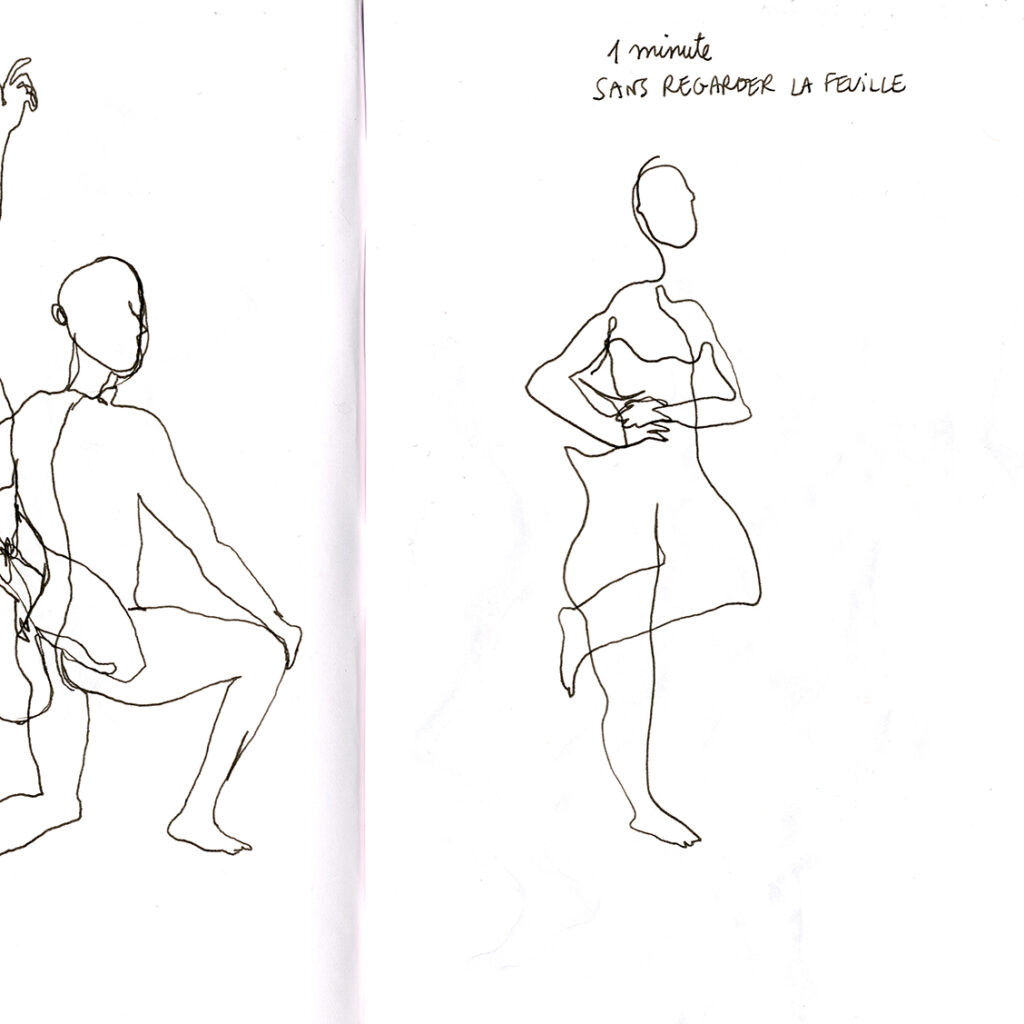 dessin réalisé sans lever le crayon