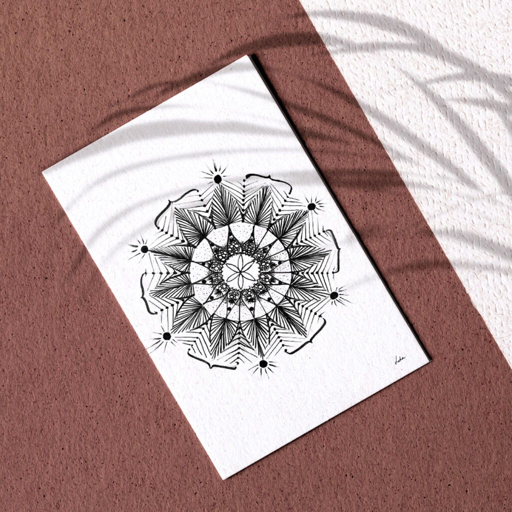 Papier Palmier Mandala