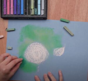 dessiner des roses au pastels secs - le fond