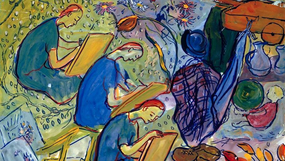 charlotte salomon en train de peindre