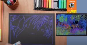 Dessiner la jungle aux feutres - Agnès Decourchelle