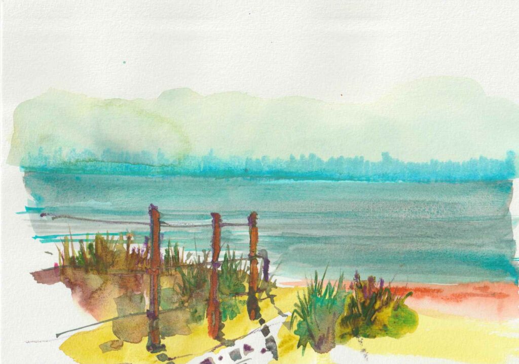 Juliette Plisson, Paysage en bord de mer