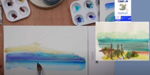 Le ciel à l'envers - Peindre un paysage en bord de mer