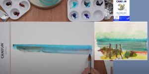 Vagues - Peindre un paysage en bord de mer