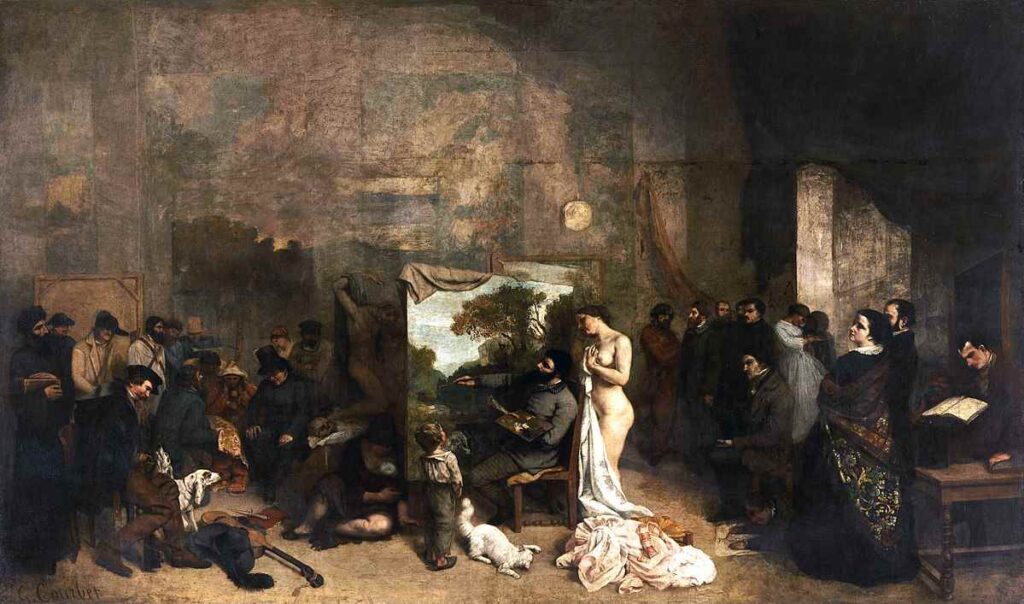 L'atelier du peintre, Gustave Courbet