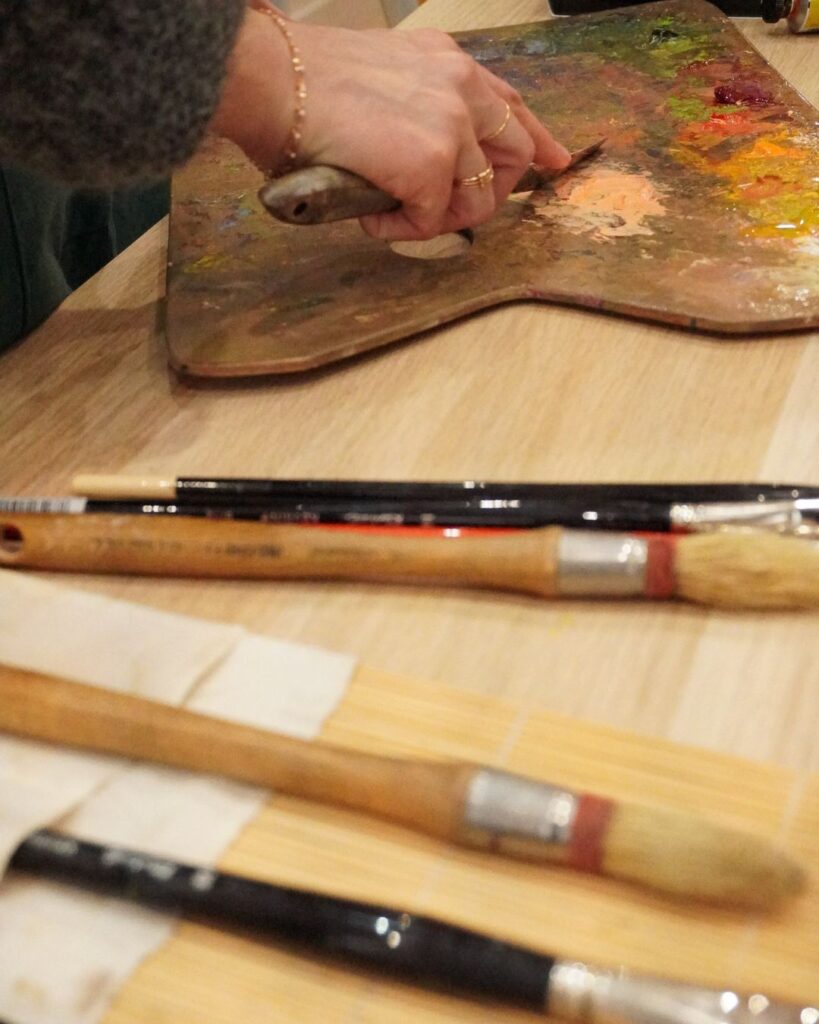 Palette peinture à l'huile