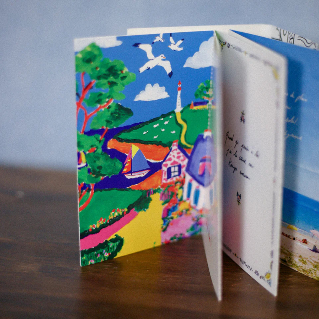 Carte postale accordéon